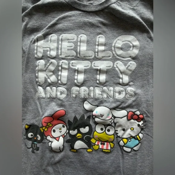 Hello Kitty and Friends Gray Graphic Tee - Picture 3 of 7